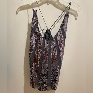 Juicy couture sequin top adjustable 8